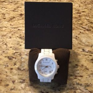 Michael Kors white ceramic watch